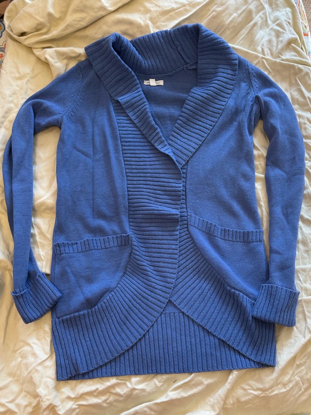Periwinkle Blue Cardigan Tulip Hem Silence + Noise, Urban Outfitters